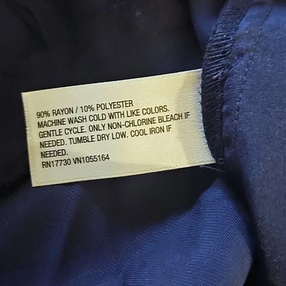 A New Day Women's High-Rise Stovepipe Trousers-Navy - Picture 5 of 5